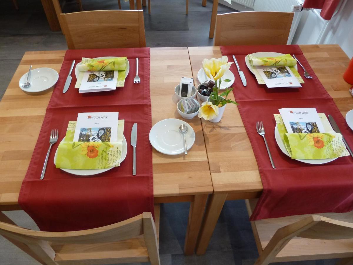 Hotel Restaurant Sunnmatt Aeschi Bei Spiez Buitenkant foto